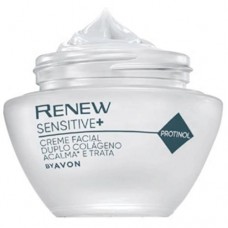 Avon Renew  Sensitive creme Facial Duplo Colágeno com Protinol 50g