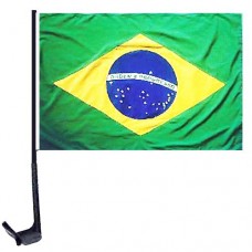 Bandeira do Brasil  mini para  carro 21X30cm