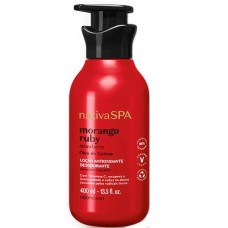Bot  Nativa Spa  Morango Ruby  Loção hidratante  Corporal  400ml