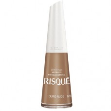 Esmalte Risque Ouro Nude  Metalico  8ml