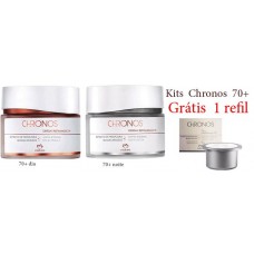 Kit Natura Chronos Creme Antissinais 70+ Dia e noite 